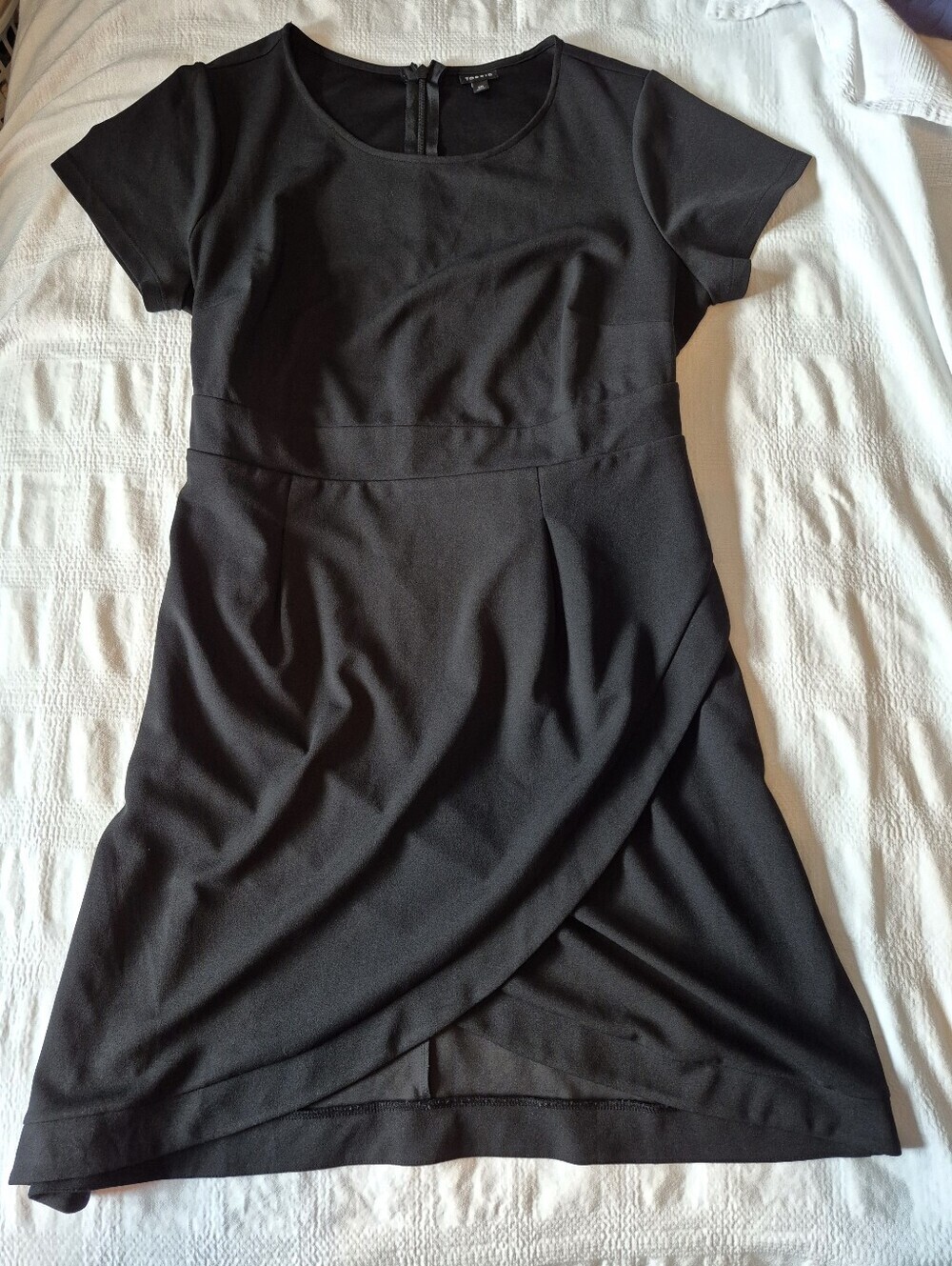 Torrid women's size 20 black short sleeve tulip bottom dress back tie EUC